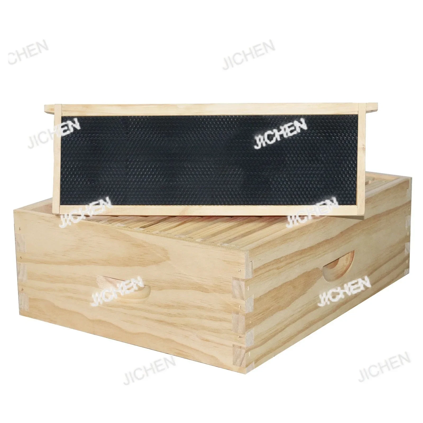 

Массовое пчеловодство, 10-рамный Lang-тип, мелкая коробка для следующего за ходом, улей, рамка для пчел, пластиковое основание для гнезда, одинарная коробка