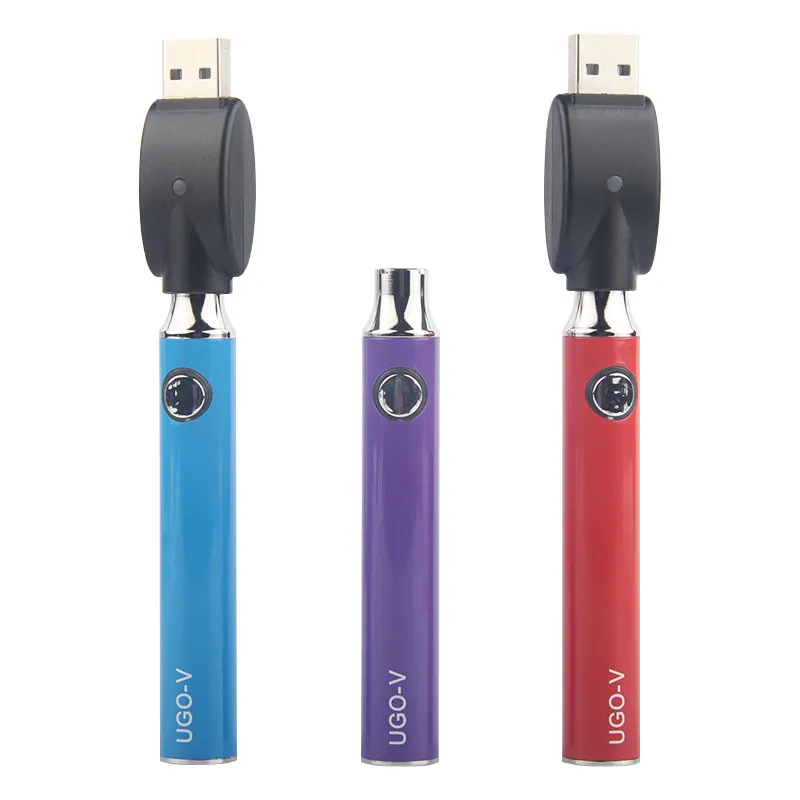 UGO-V de vapeo y cargador USB, vaporizador electrónico recargable con batería de 510 hilos, precalentamiento VV, para Mt3, Ce4, Ce5