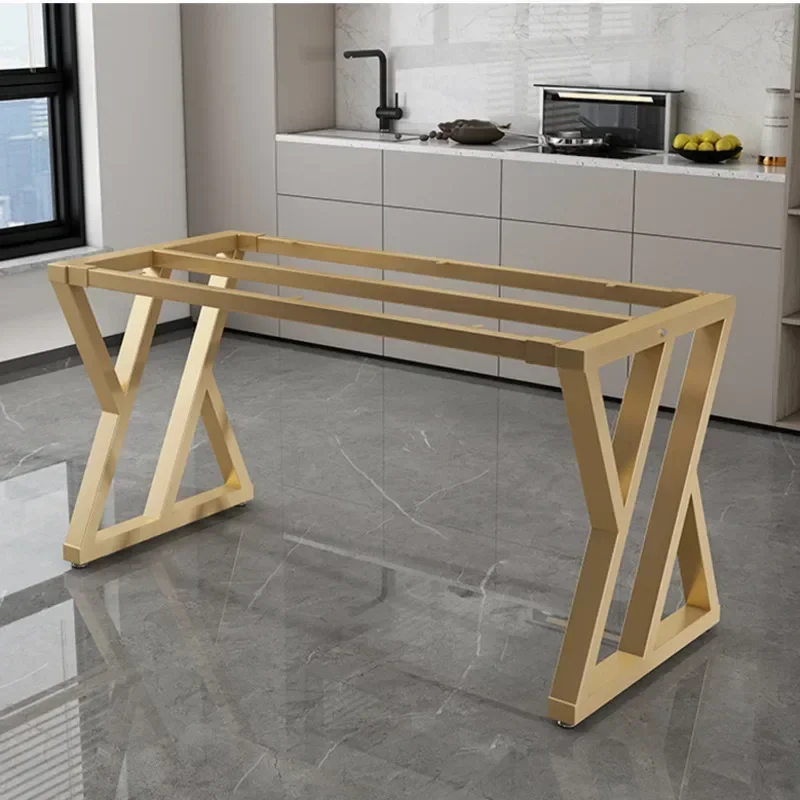Iron Baking Lacquer Leg Metal  Bracket Office Computer Desk Iron Frame Furniture Accessories Table Rack