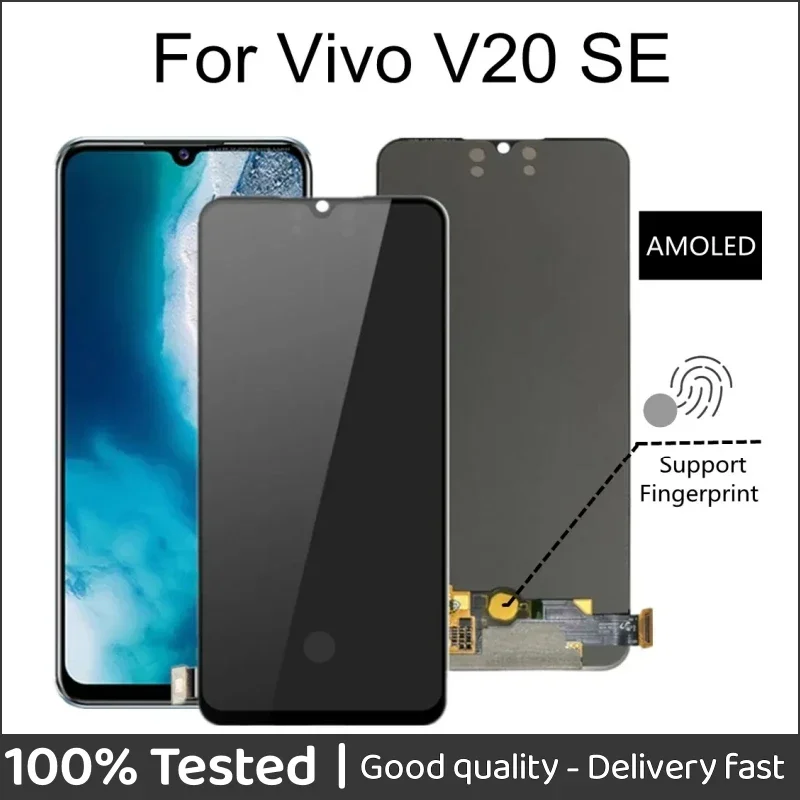 

6.44'' AMOLED For Vivo V20 Global LCD V20SE LCD V20 2021 LCD Display Touch Screen Digitizer Assembly Replacement