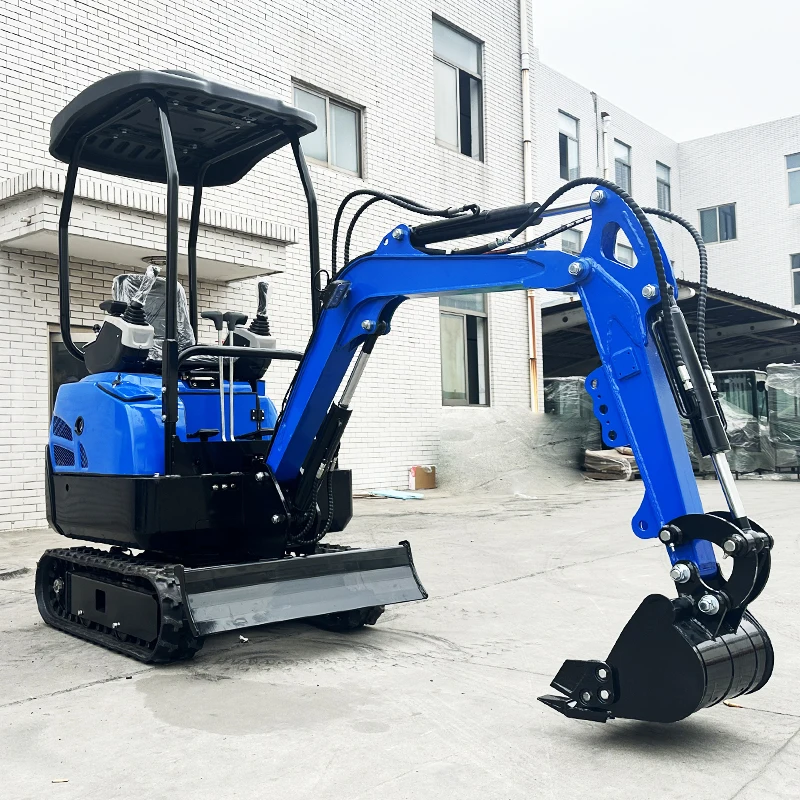 1 Ton Mini Excavator With 3 Buckets, Hydraulic Crawler Digger for Multi-purpose Garden and Farm Work