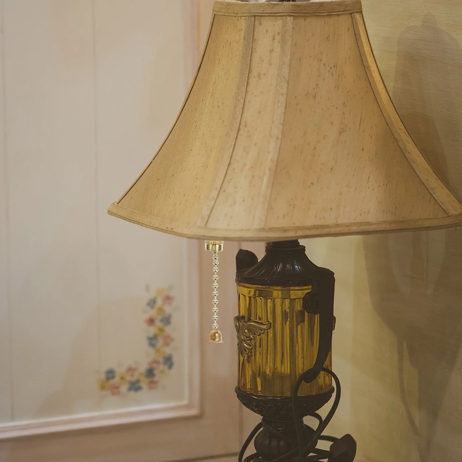 

2pcs Chain For Durable Replacement Cord Light Switch Silent Wall Ceiling Bathroom Fixture Part, Lamp Pull Switch Replacement,