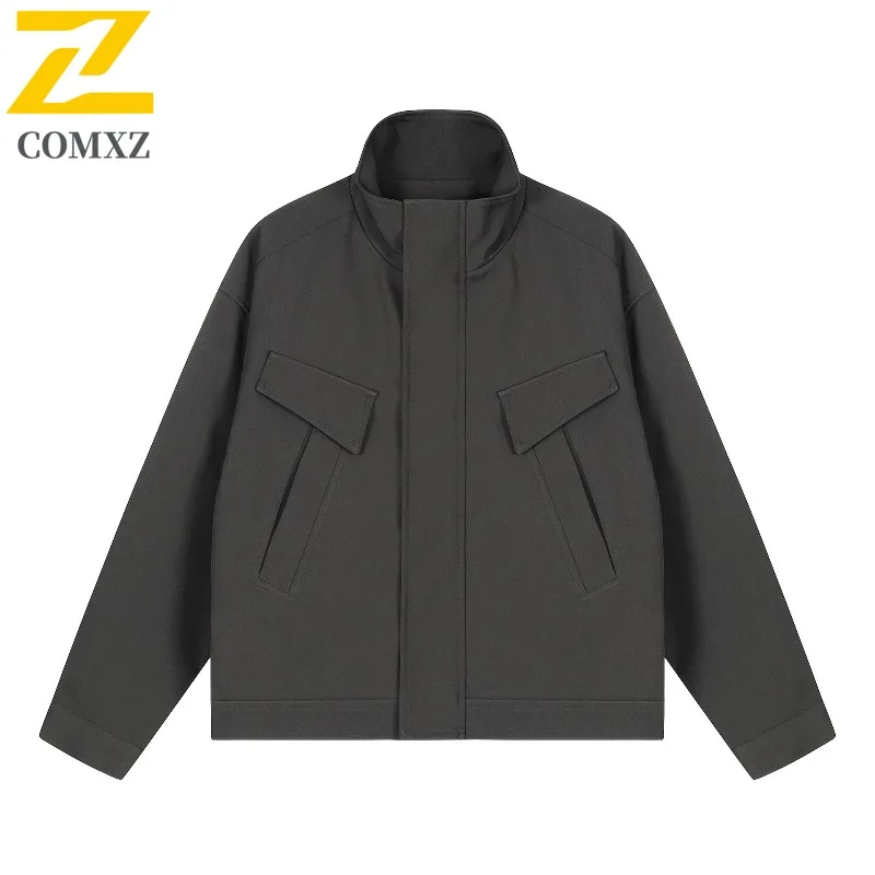 

Мужская гоночная куртка COMXZ 2025, Techwear Trip, новые американские ретро повседневные куртки для прогулок, удобные куртки для рыбалки