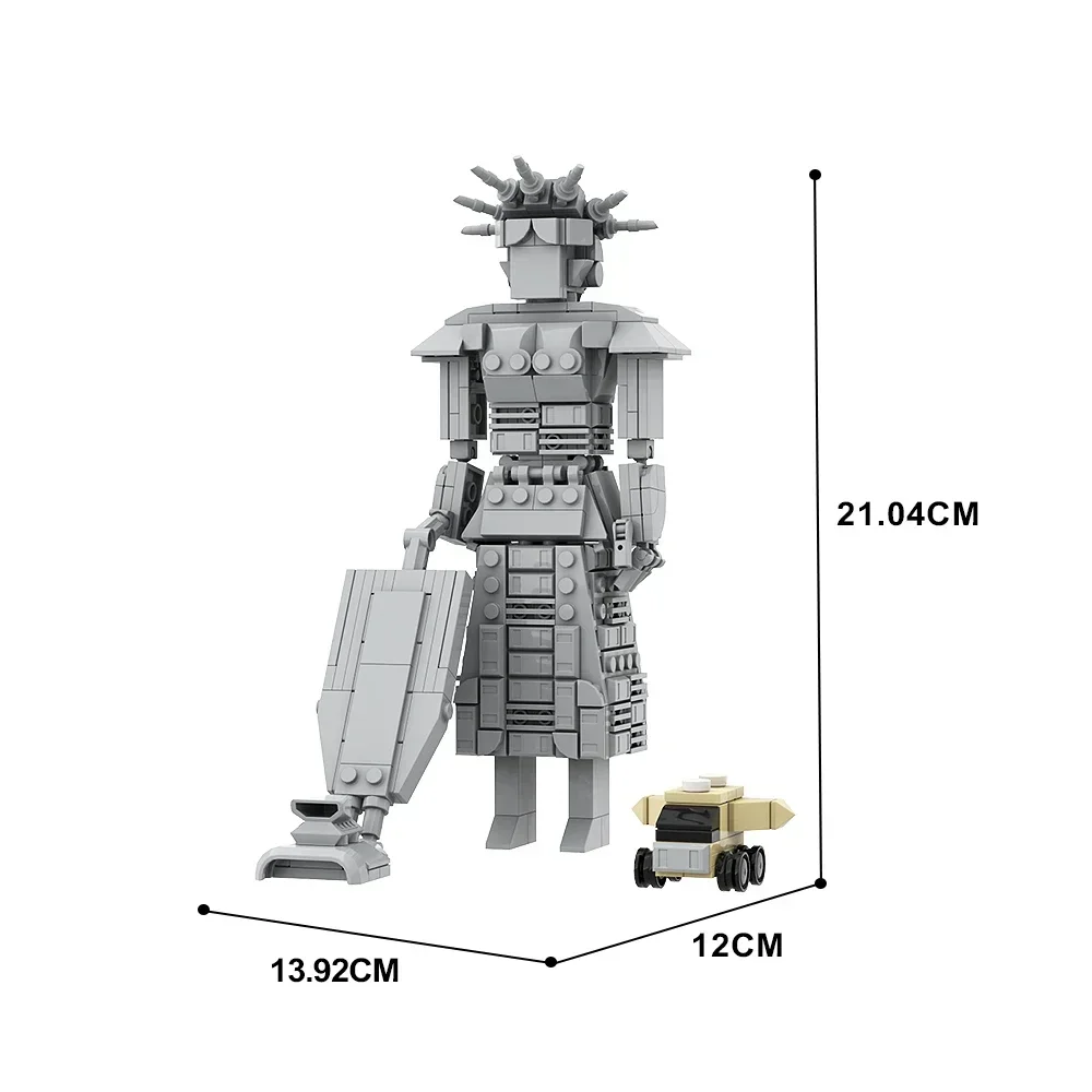 Gobricks MOC Spaceballs Mega Maid Model Bricks Creative Design Space Building Blocks Set Educational Toys For Kid Birthday Gift