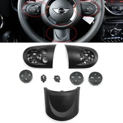 For BMW MINI Cooper R55 R56 R57 R58 R59 R60 R61 07-14 Car Steering Wheel Multifunction Cruise Control Switch Button Cover Trim