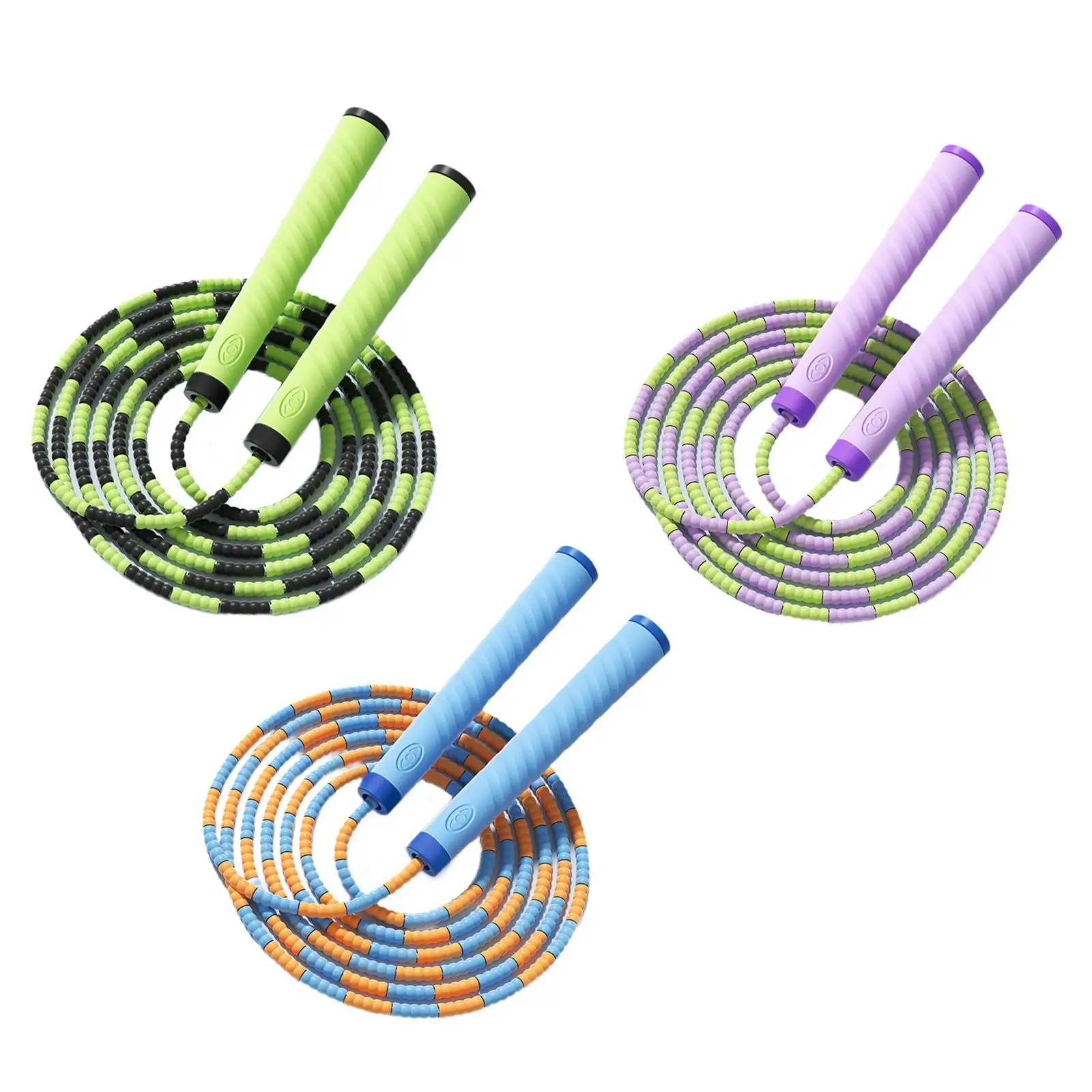 حبل القفز قابل للتعديل وغير قابل للانزلاق، عملي ومحمول ومتعدد الاستخدامات للمبتدئين، حبل الطفر للياقة البدنية والمنزل والصالة الرياضية في الهواء الطلق #2