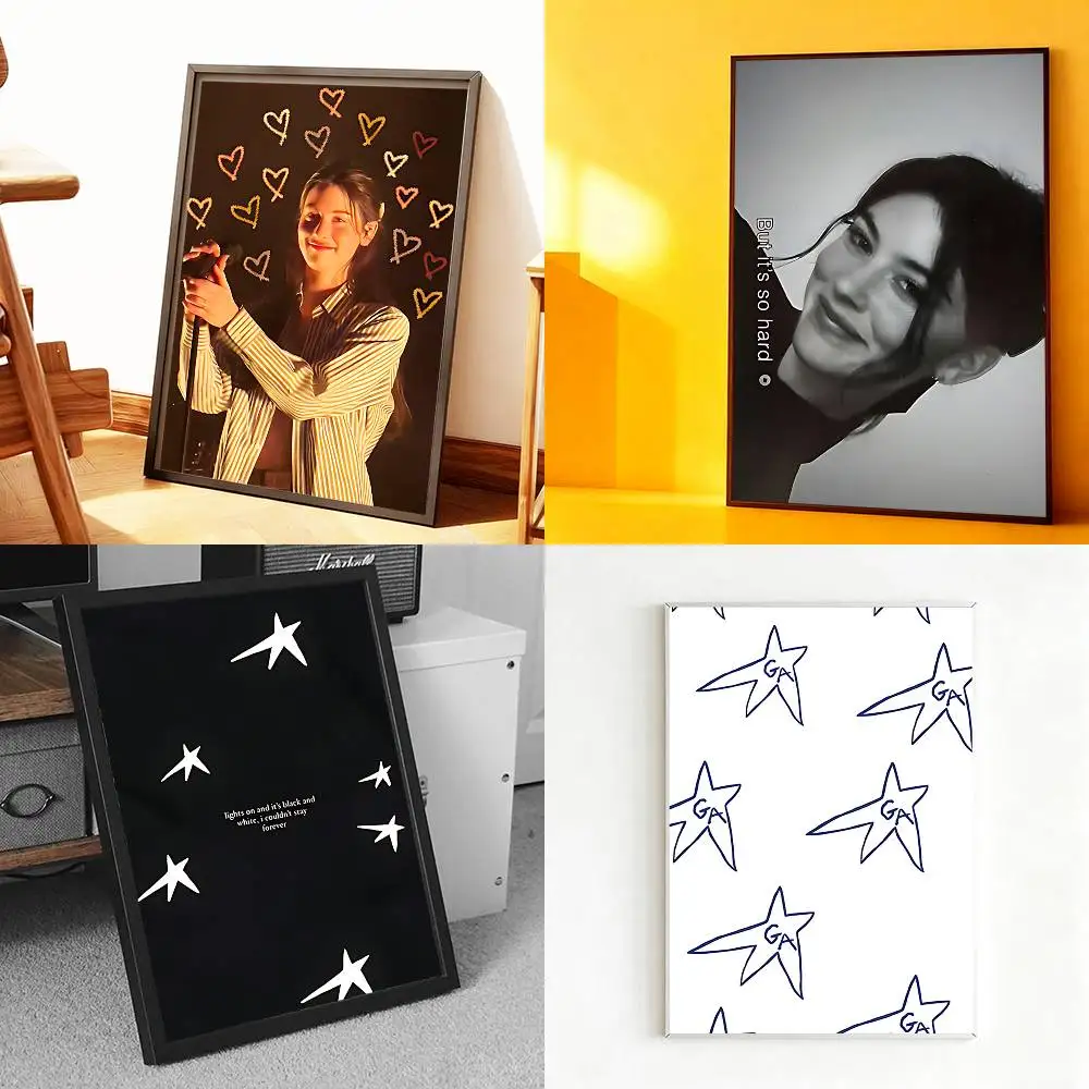 

G-Gracie Abrams Star Poster Prints Wall Art Painting Picture Gift Living Room Bar Restaurant Dec Sticker Large