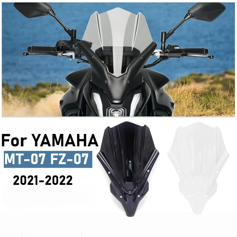 

Windscreen For YAMAHA MT07 MT-07 FZ07 2021-2022 Paragraph Length Motorcycle Windshield Deflector Fairing Cover Accessories