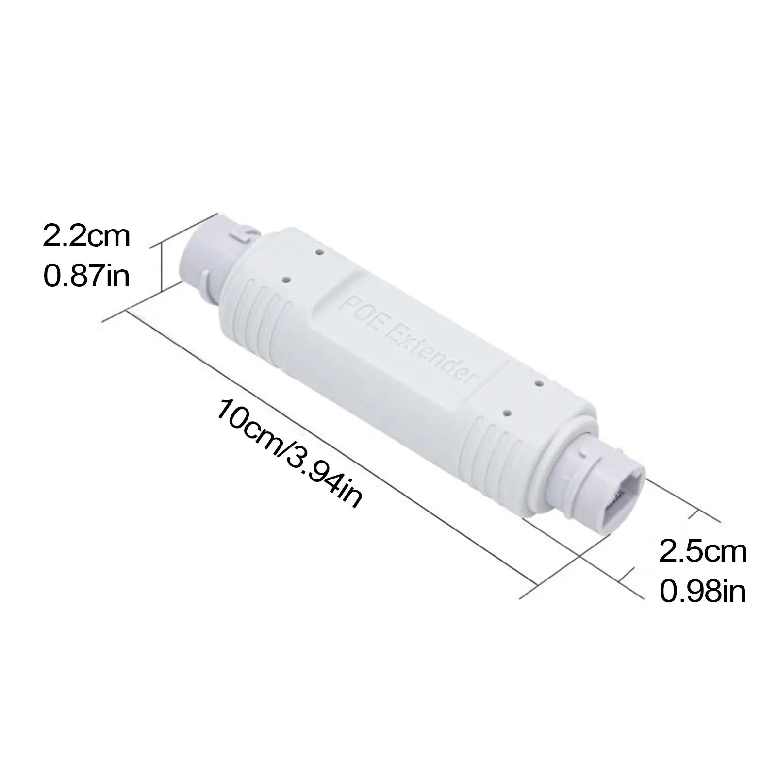 PoE Extender Waterproof Outdoor Ethernet Signal Repeater 48V 10/100Mbps Network Accessories For IP Cameras, Security Systems