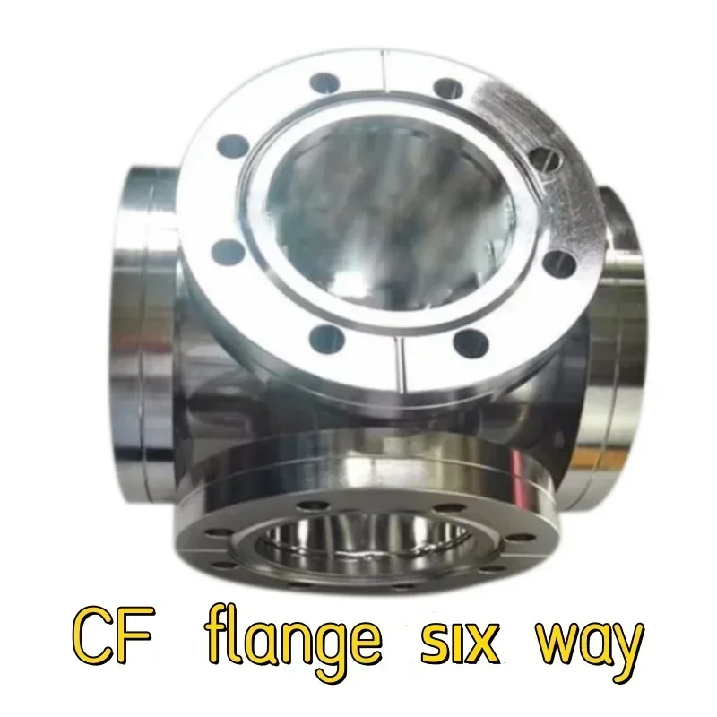 

CF vacuum six way flange CF16-CF200 vacuum six way (product customization time is about one week, please be patient)Flange joint