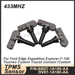 1/4PCS Tire Pressure Sensor TPMS BB5T-1A180-AA For Ford Edge Expedition Explorer F-150 Transit Mazda BT-50 DV6T-1A180-AA 433MHz