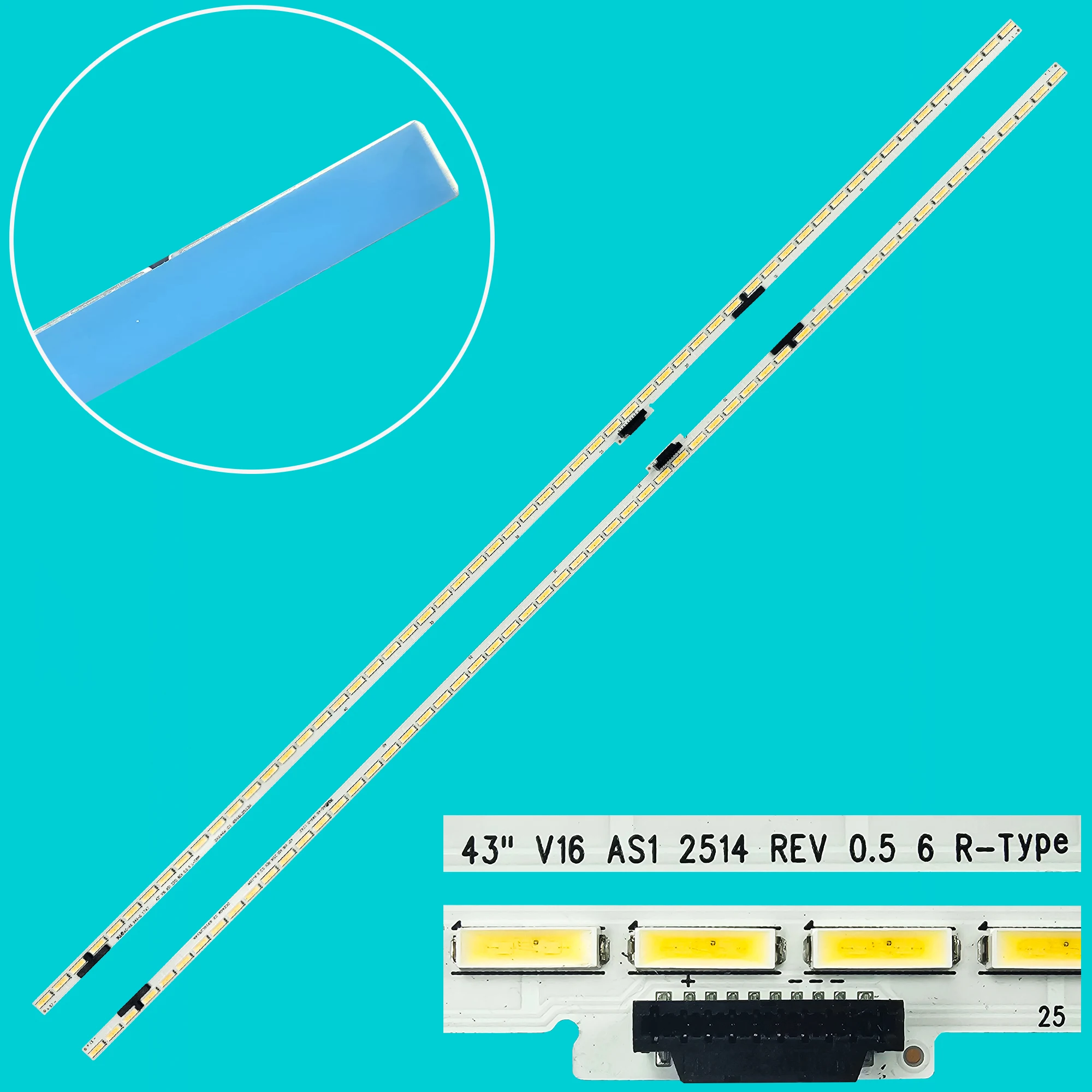 

Светодиодная лента для 43UH755V 43UW950H 6916L2513A 6916L2514A 43« V16 AS1 2514 REV0.5 6 R-Type 43» V16 AS1 2513 REV0.5 6 L-Type