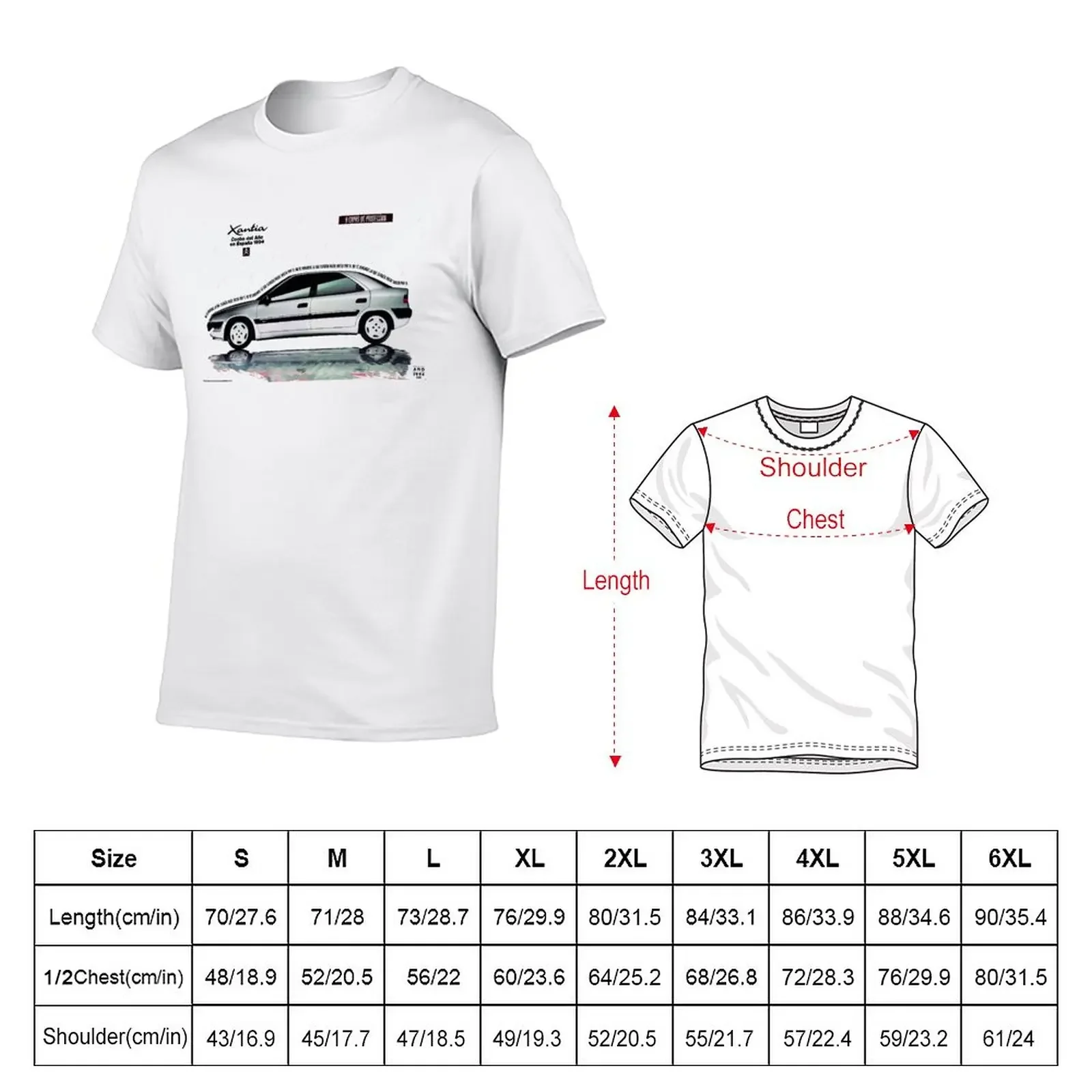 Nieuwe Xantia-Brochure T-Shirt Zwaargewicht T-Shirts T-Shirt Voor Een Jongen Oversized T-Shirt Zomer Tops Heren Witte T-Shirts