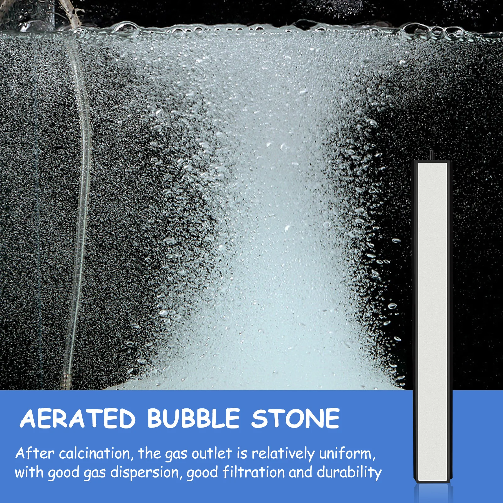 

1pc Fish Tank Bubble Air Stone Nano Bubbler Oxygen Pump Aquarium Diffuser Aeration For Home Office Hydroponics Nutrient