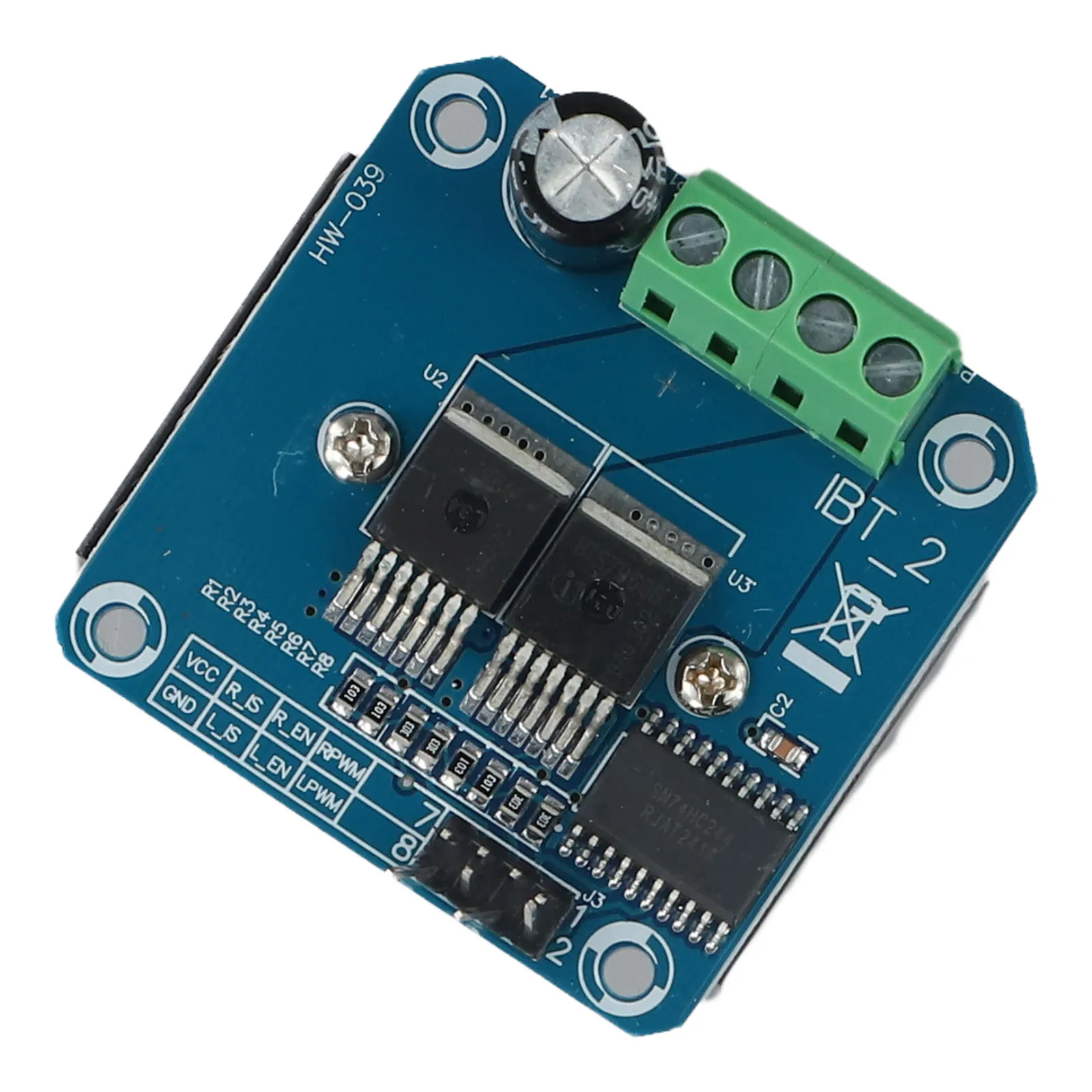 1pcs Smart Car Motor Drive Module BTS7960 43A Current Limiting Controller High-power  4*5 *1.2cm 5V Isolate With MCU Electrical