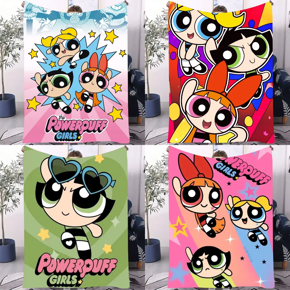 

Мультяшная анимация The P-powerpuffS G-girls, дизайнерское одеяло, легкое одеяло для общежитий, сон, гостиной, офиса, дивана