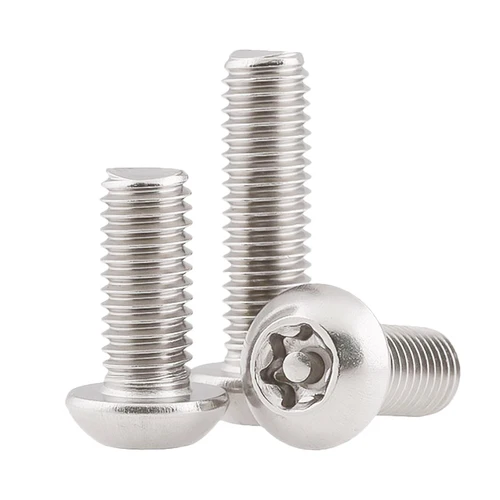 Imagen 2 del producto 304 Acero inoxidable M2 M3 M4 M5 M6 M8 M10 Botón Torx de seis lóbulos cabeza redonda con Pin perno antirrobo tornillo de seguridad a prueba de manipulaciones