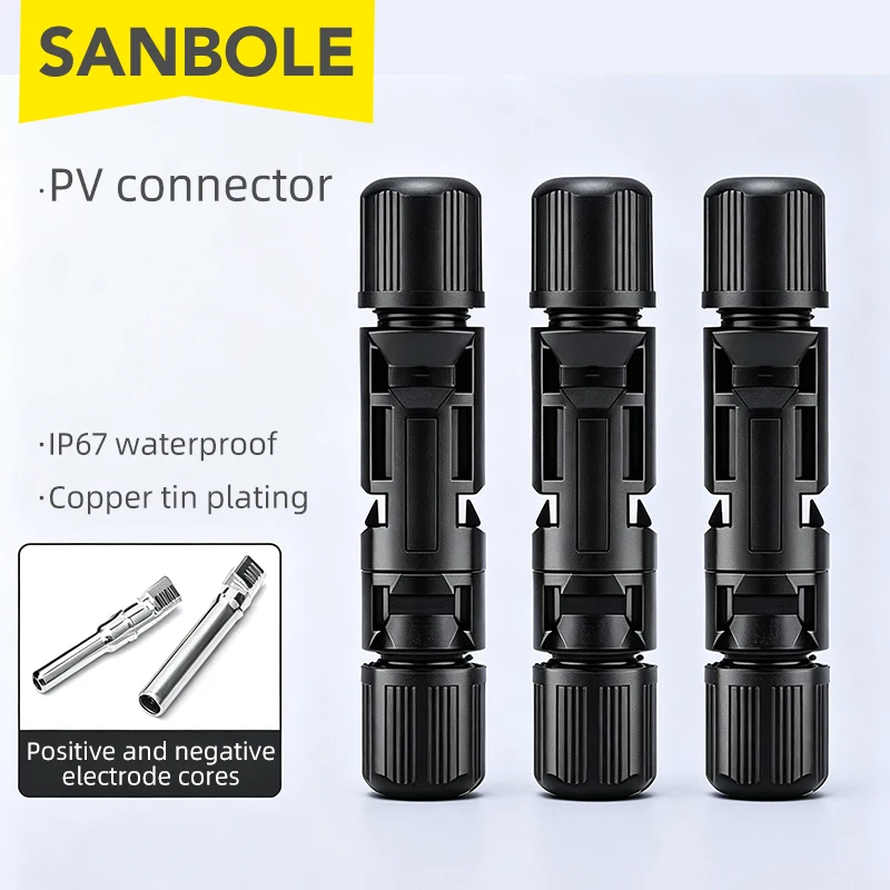 5 Pairs IP67 Waterproof MC4 Solar Connector Male Female Plug, Photovoltaic PV Connection Adapter For Solar Panel Module System