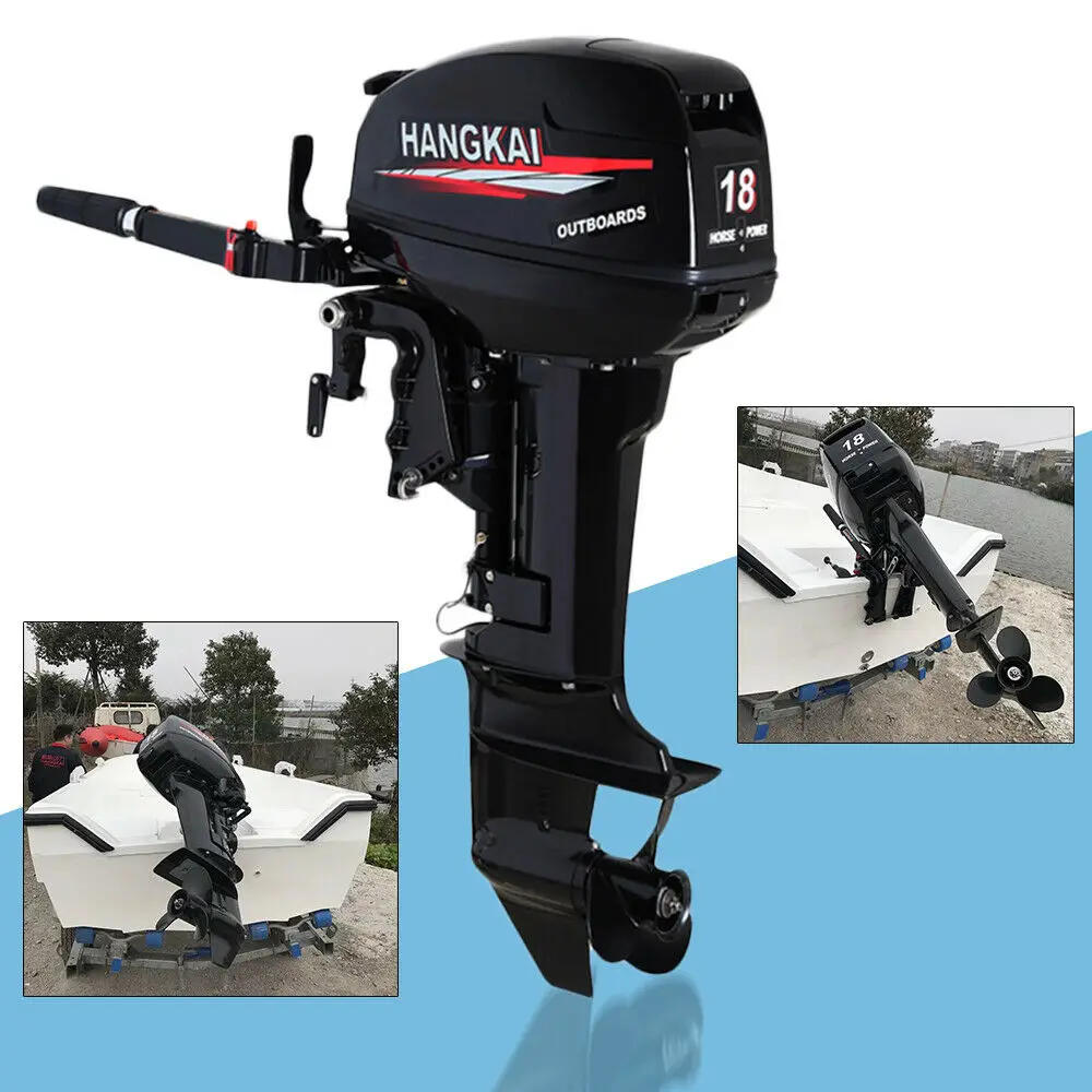 2-Stroke 13.2KW 246CC Outboard Motor Short Shaft Gasoline Powerd Engine 18HP For Rubber Boat Inflatable Boat Manual Start