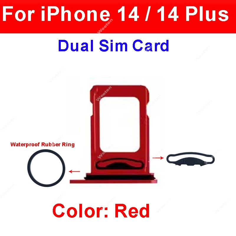 For iPhone 14 Plus 14 SIM Card Tray Slot Adapter Reader Card Holder Accessory Parts Repair Replacement Parts
