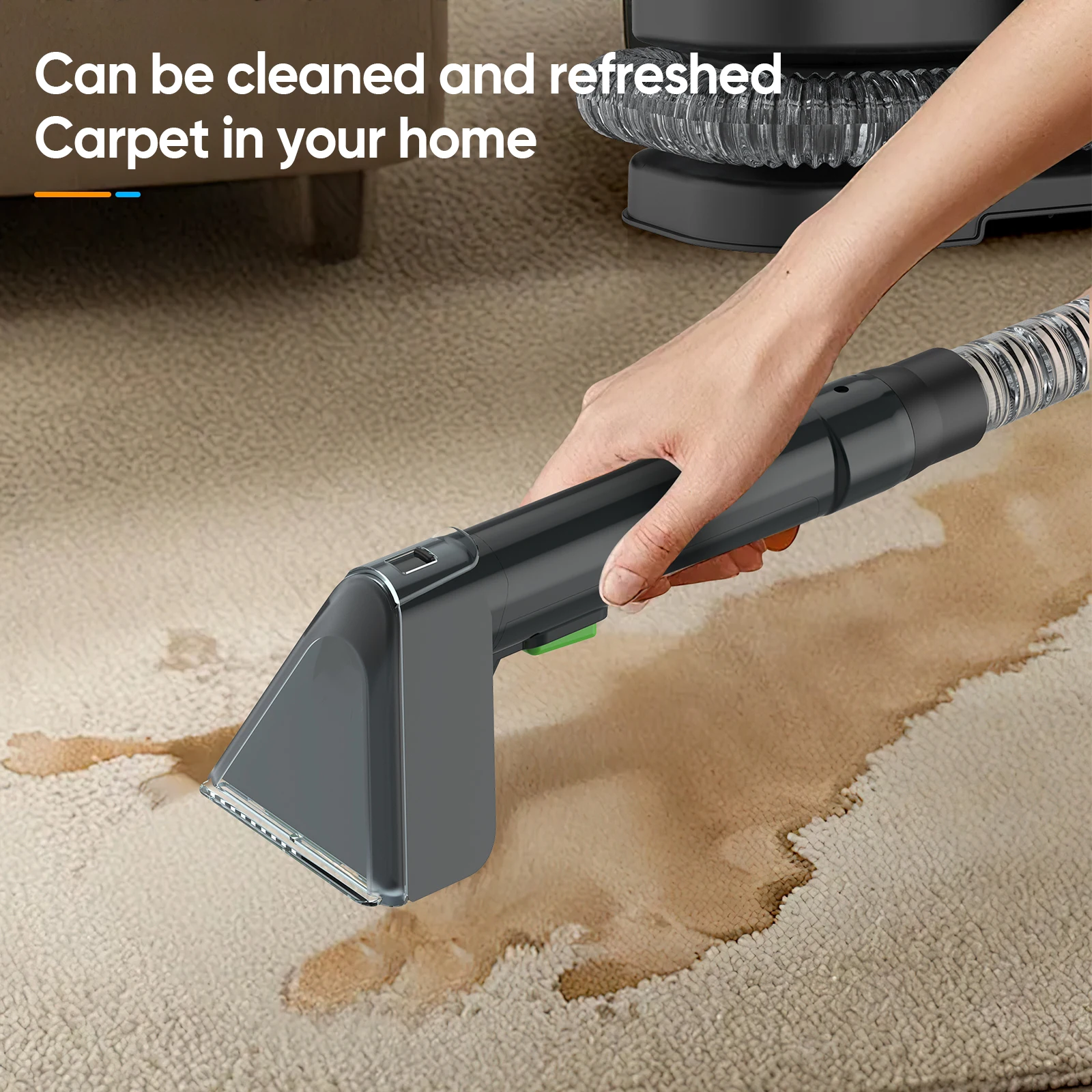 Portable Corded Carpet Cleaner - usage example