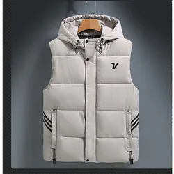 골프패딩 Luxury Brand Golf Vest Men's Golf Wear 2024 Autumn Winter New Padded Vest Men's Golf Apparel Korean Cultivate Oneself Coat