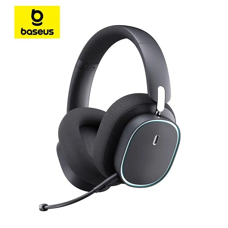 New! GH02 Gaming Wireless Headphone with Mic Over-Ear Headphones Bluetooth 5.3 40mm Driver 2.4G/Wireless/Cable RGB Headsets ..