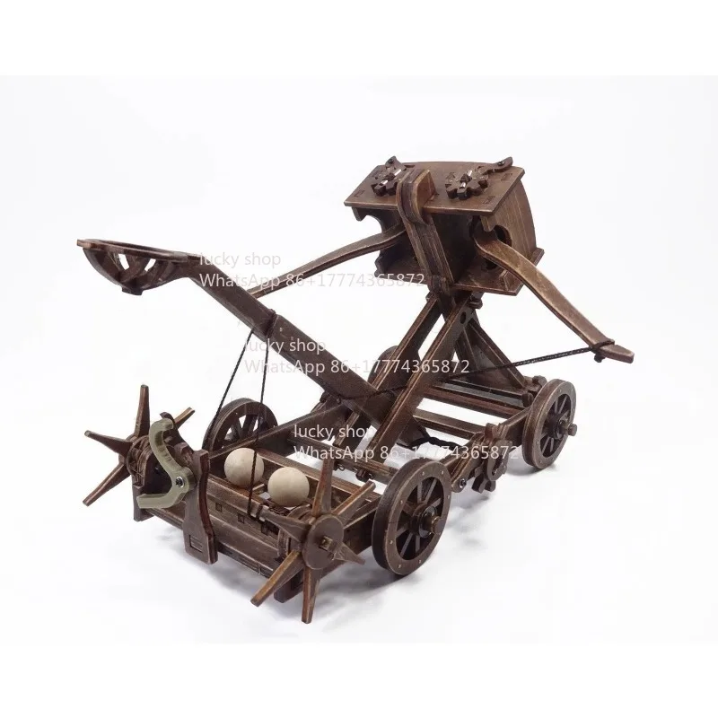 

Модель древнего колесного военного транспорта, катапульта, осадовая машина, сборная модель