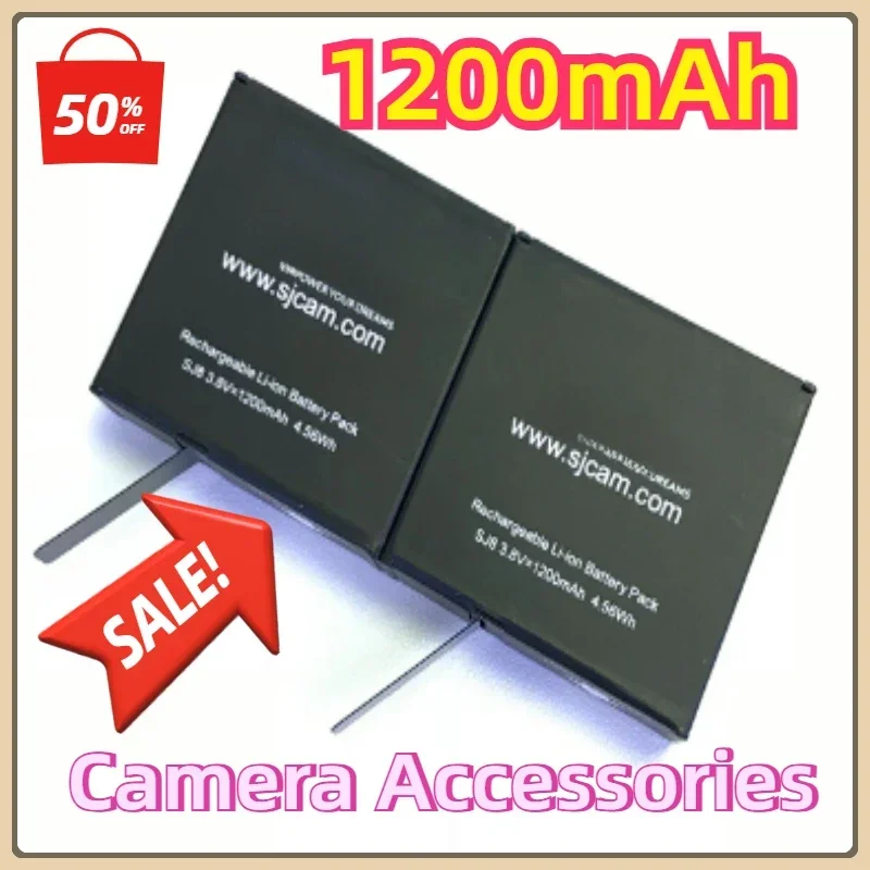 

For SJCAM SJ8proSJ8airSJ8plus Sports Action Camera Accessories 3pcs 1200mAh SJCAM SJ8 Battery