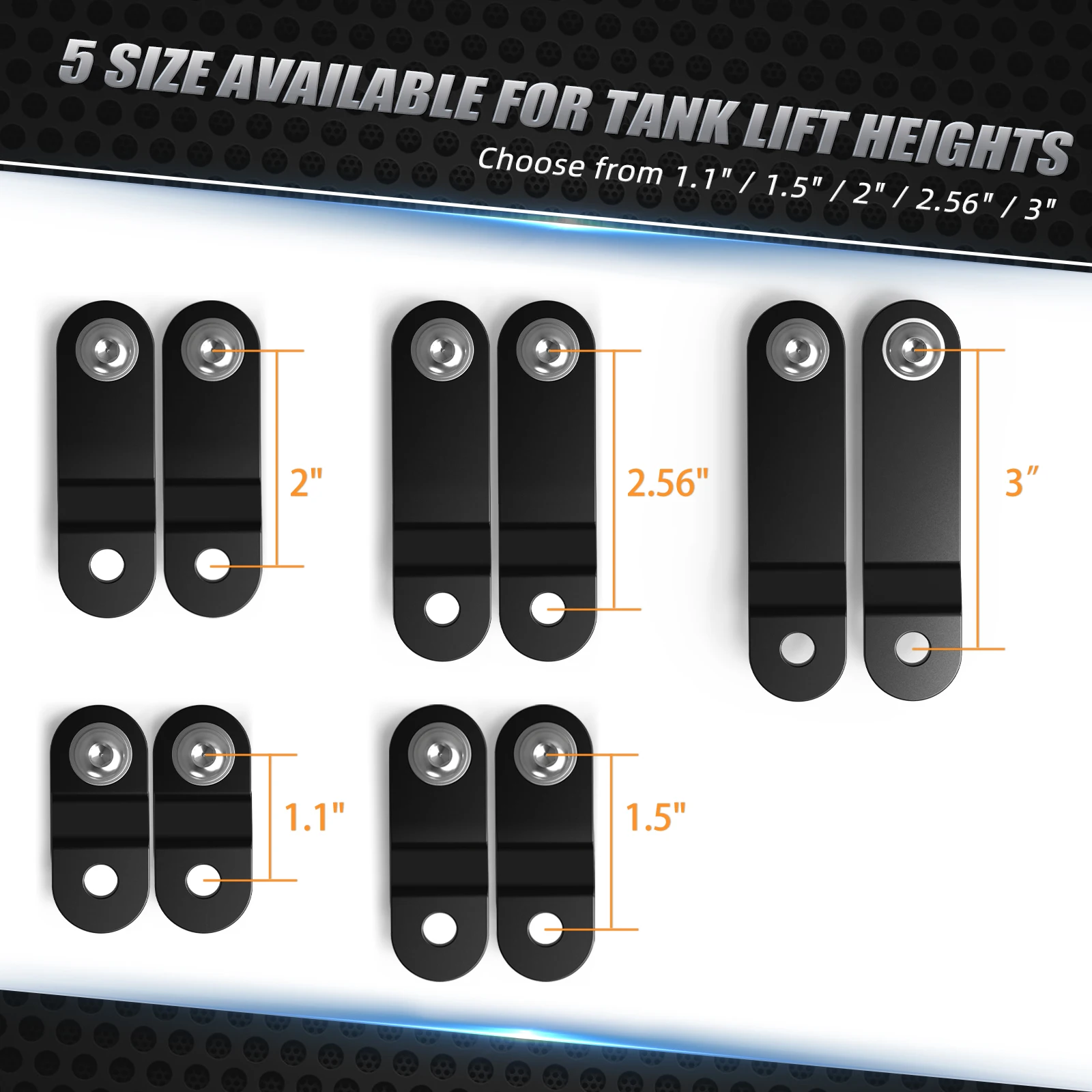 1.1/1.5/2/2.56/ 3" Tank Riser Bracket Lift Kit For Harley XL1200X 2010-2018 Iron 883 XL883N 2009-2018 Sportster 883 XL883L 12-18 - Image 2