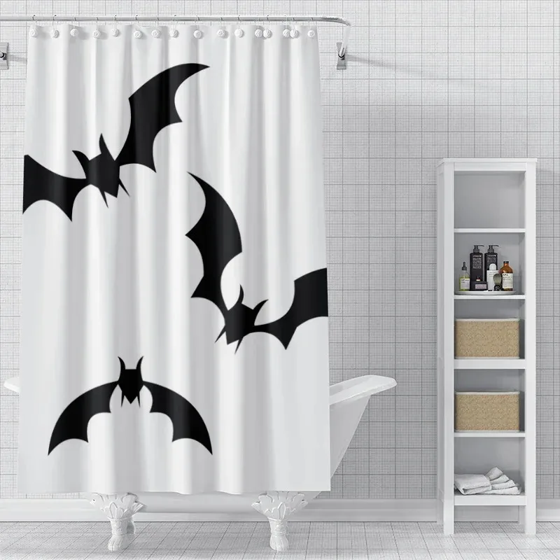 

ZHL22Home shower curtains for bathroom waterproof fabric Modern Nordic style Living Room curtain Halloween Autumn Pumpkin de2Ol%