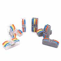 Wire Connector 222 223 Electric Cable Led Strip Conector Fast Universal Wiring Compact Conductors Push-in Terminal Block SPL-2 3