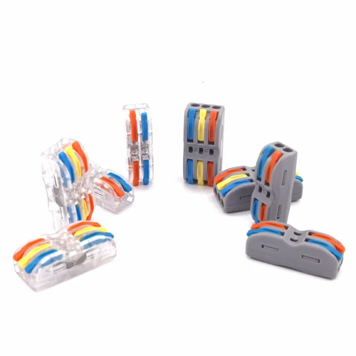 Conector de Cable eléctrico de tira Led, 222, 223, Cableado Universal rápido, conductores compactos, bloque de terminales Push-in, SPL-2 3