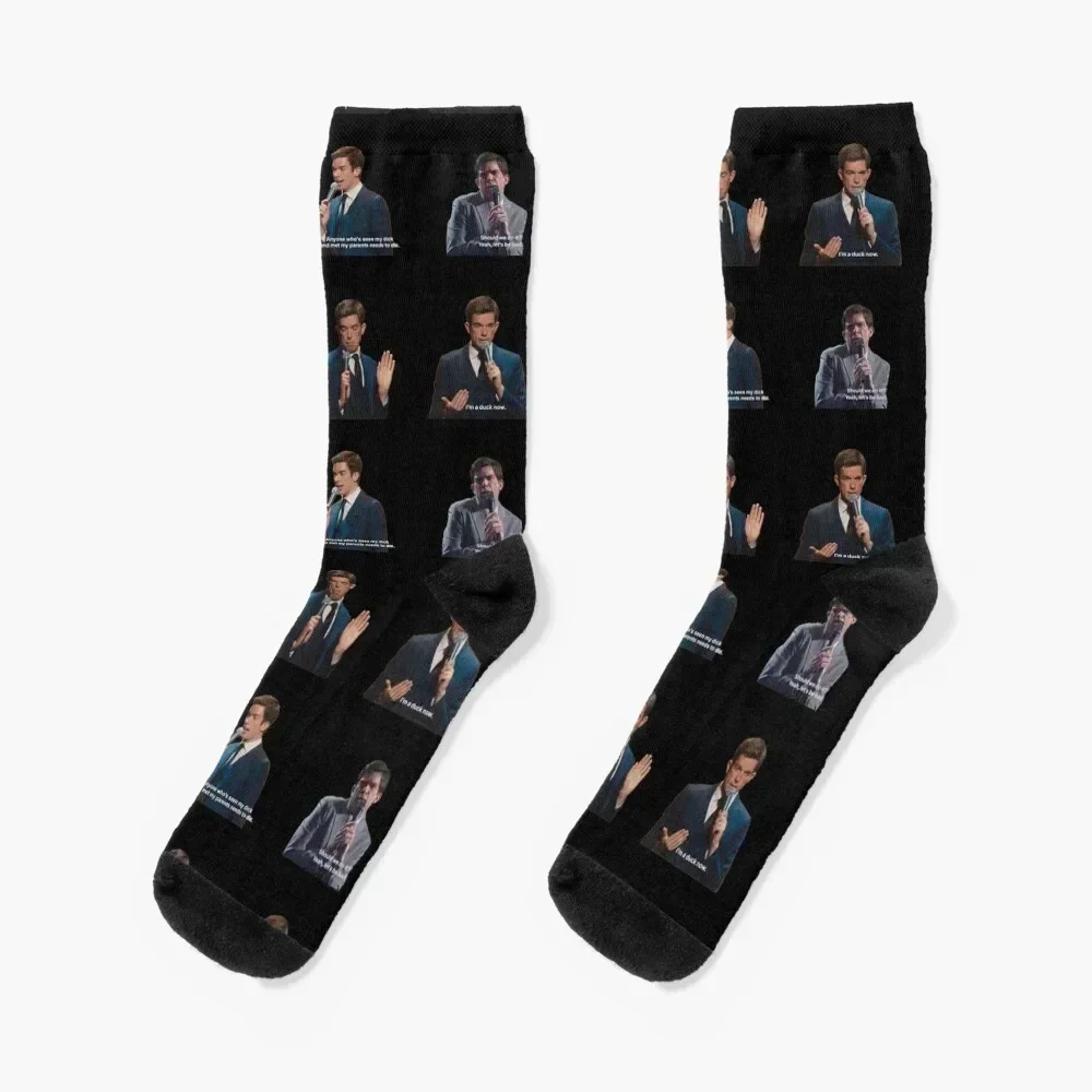 

john mulaney sticker set Socks happy funny gift sheer cute Designer Man Socks Women's