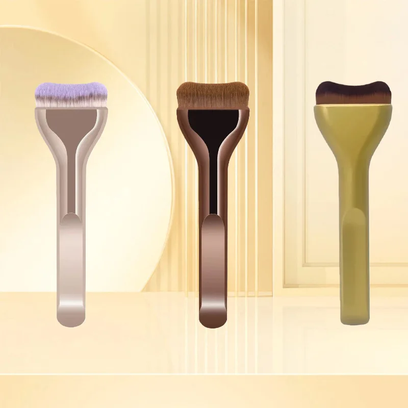 Brochas de Maquillaje para base, brocha fina para máscara superior para crema líquida, cosméticos, herramienta de belleza para mezclar, regalo Premium, brochas maquillaje