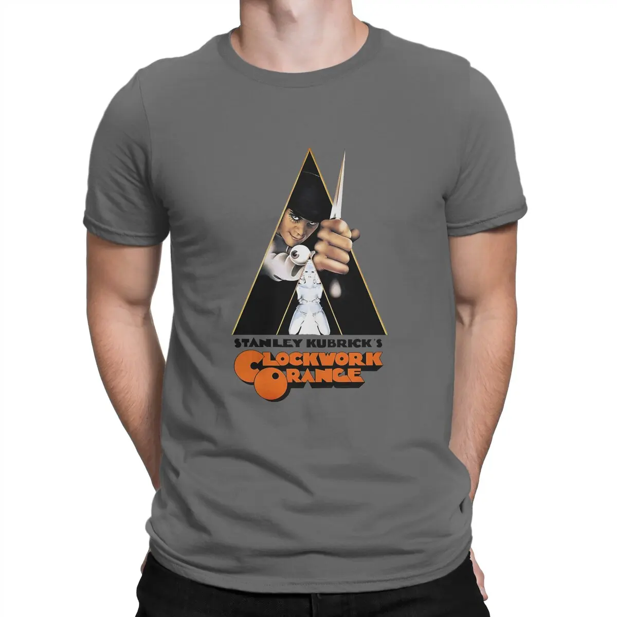 A Clockwork Orange Newest TShirt for Men A Round Neck Pure Cotton T Shirt Distinctive Birthday Gifts Streetwear