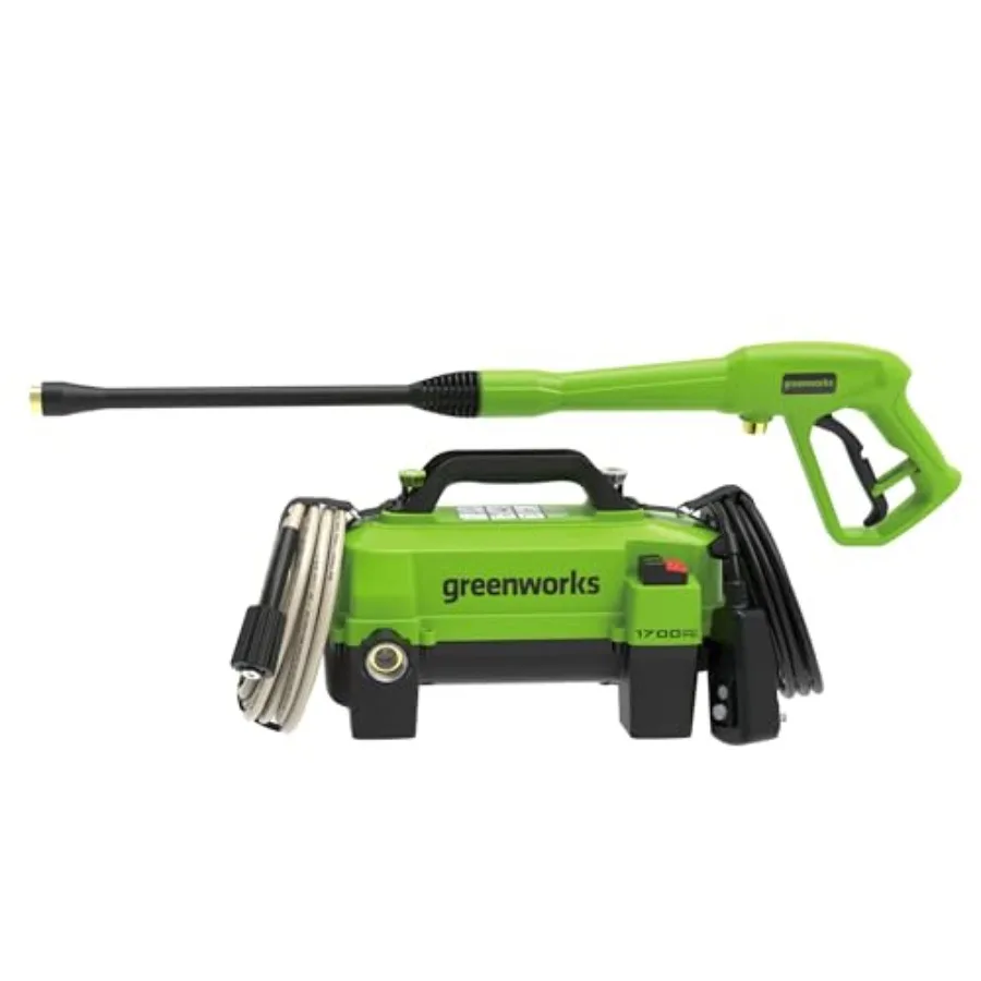 

Мойка высокого давления 1700 PSI и 1.2 GPM — ультракомпактная и легкая, идеально подходит для очистки патио, террас, тротуаров, уличной мебели.