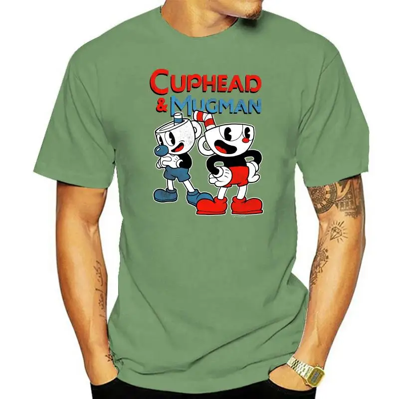 Cuphead Retro Best Friend Mugman Mens Graphic T Shirt Harajuku Summer 2022 Tshirt