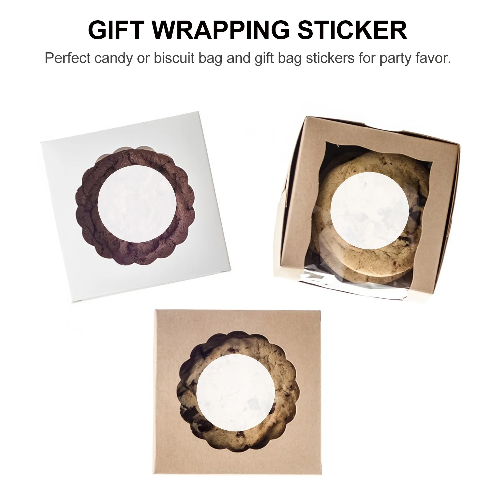 1000Pcs Transparent Sealing Sticker Round Label Sticker Perfect for Gift Wrapping Party Favor Envelope Sealing