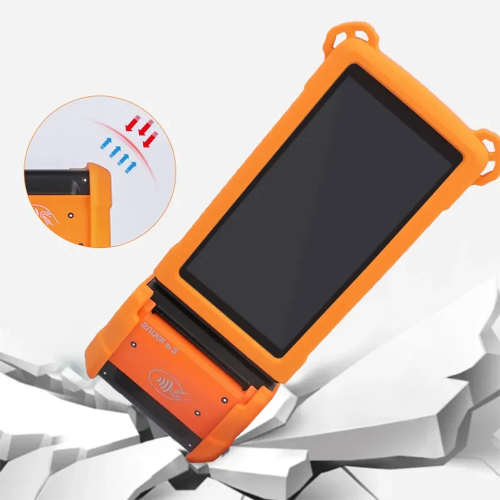 สําหรับ Sunmi P2 เคสซิลิโคนเครื่องบันทึกเงินสดแบบใช้มือถือเคสป้องกันการล่มสลาย