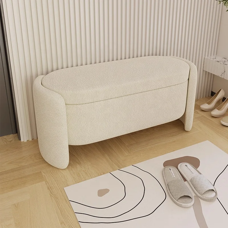 X*-Simple Modern Shoe Changing Stool Dressing Room Storage Bench for Bedroom Bed or Living Room Home Door Access