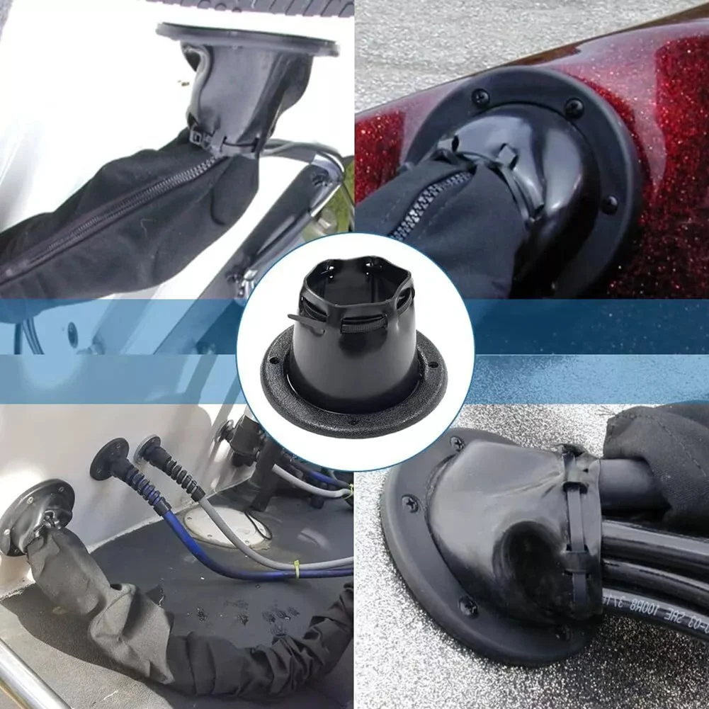 

4 5-дюймовых морских резиновых черевика для защиты рулевых тросов лодок от элементов обеспечивают долговечность и функциональность.