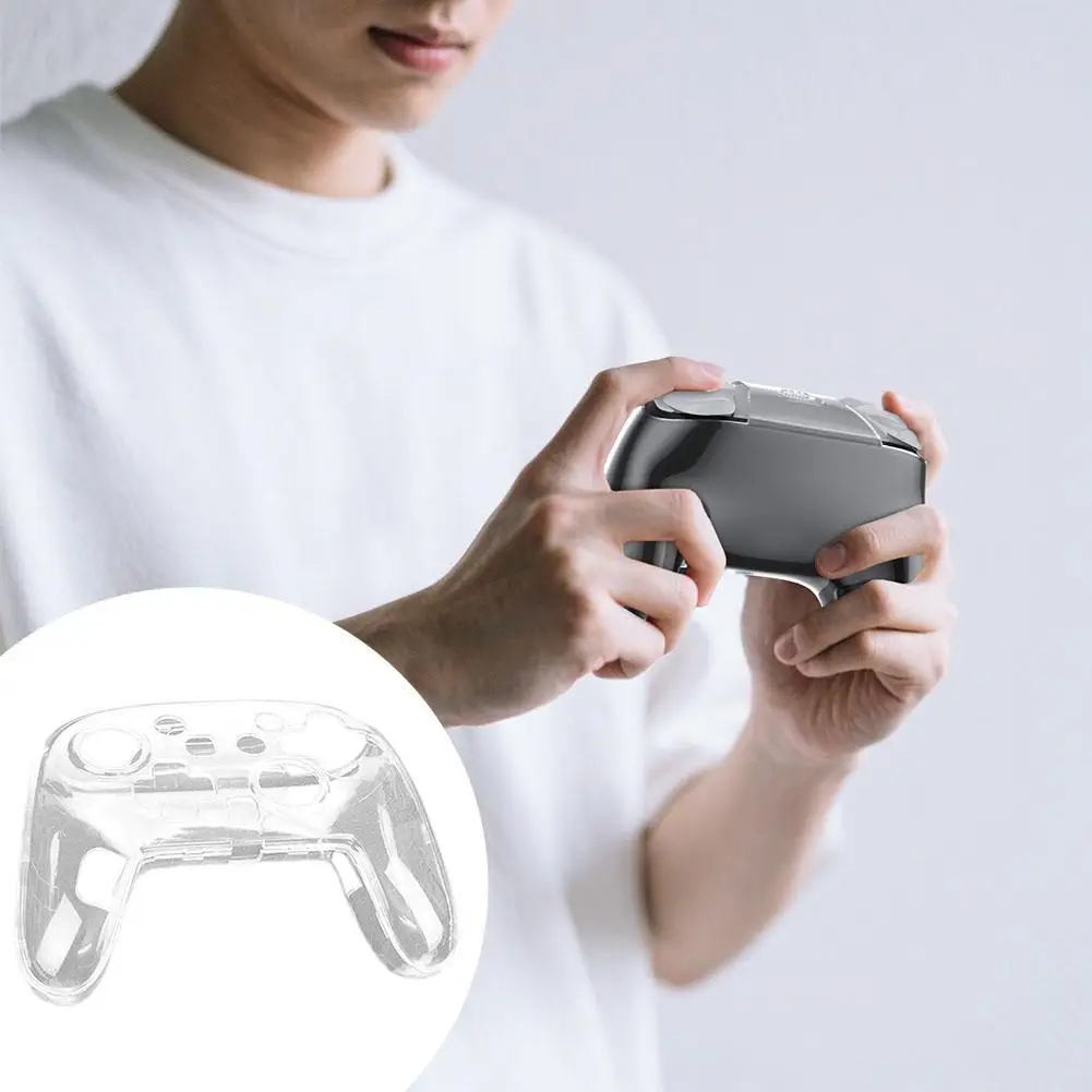 

Switch 2 Pro Controller Transparent Protective Case Shockproof Anti-scratch Anti-slip Full Cover Ultra-Clear Crystal Hard Shell