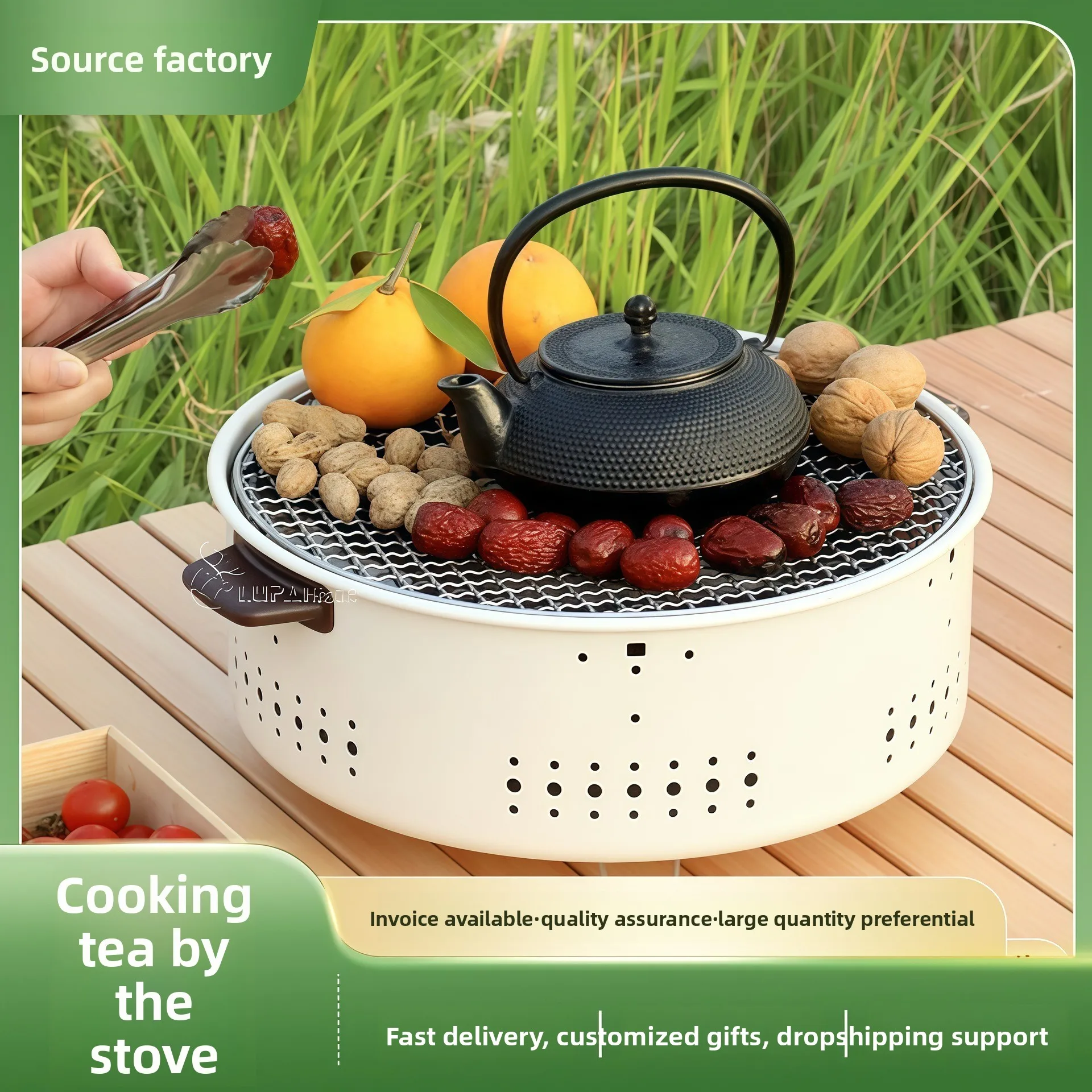 

WW21 Outdoor Camping Portable Oven Yard Carbon Oven Multifunctional Enclosure Oven
