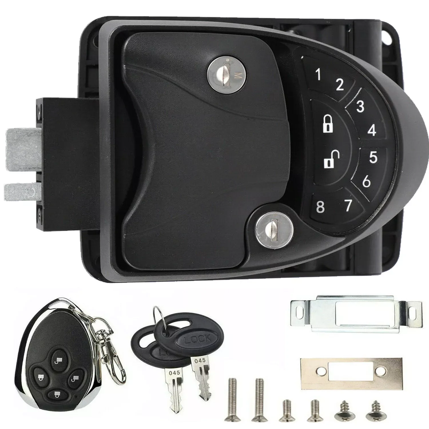 US RV Keyless Keypad Entry Door Lock Latch Knob Deadbolt Camper Caravan Trailer