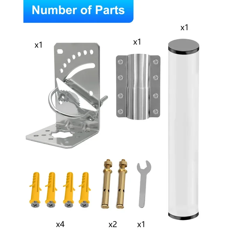 Kit d'installation d'antenne de télévision extérieure, adapté pour StarexhausV2, accessoires Starexhaus, kit d'installation de satellite Internet