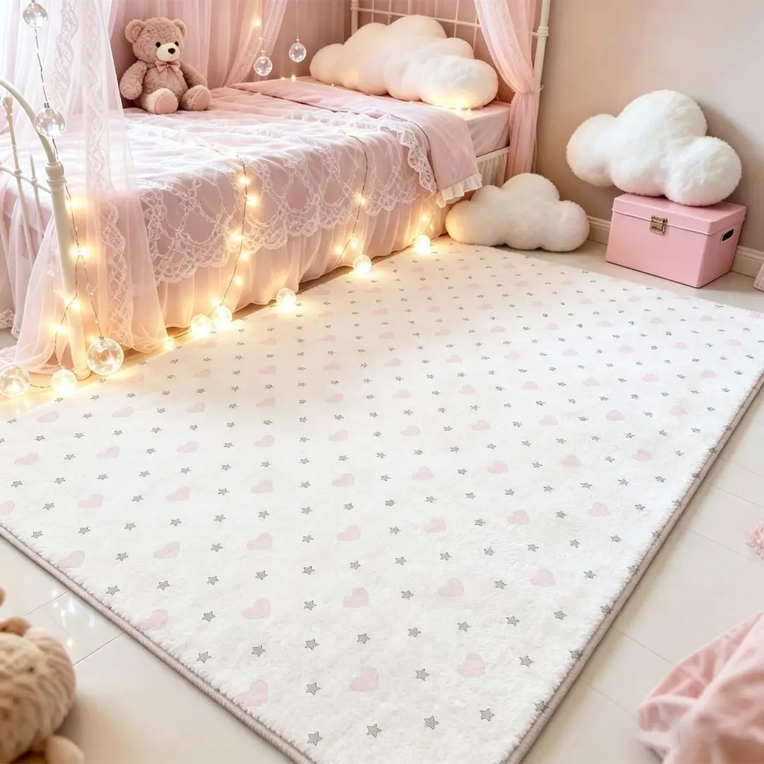 Modern Fresh Style Living Room Sofa Carpet Decoration Home Non-slip Machine Washable Bedroom Rug Soft Plush Study Bay Window Mat