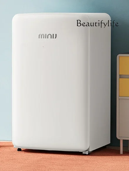 

Single Door-Style 121cm Retro Mini Mini Refrigerator Home Refrigeration Freezing Integrated Ice Bar