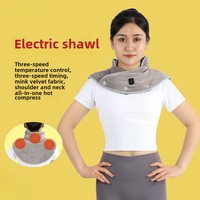 Electric Heating Shawl Heating Shawl Heating Shoulder and Neck Protection Integrated Warmth Electric Heatings Gold Mink Scarf