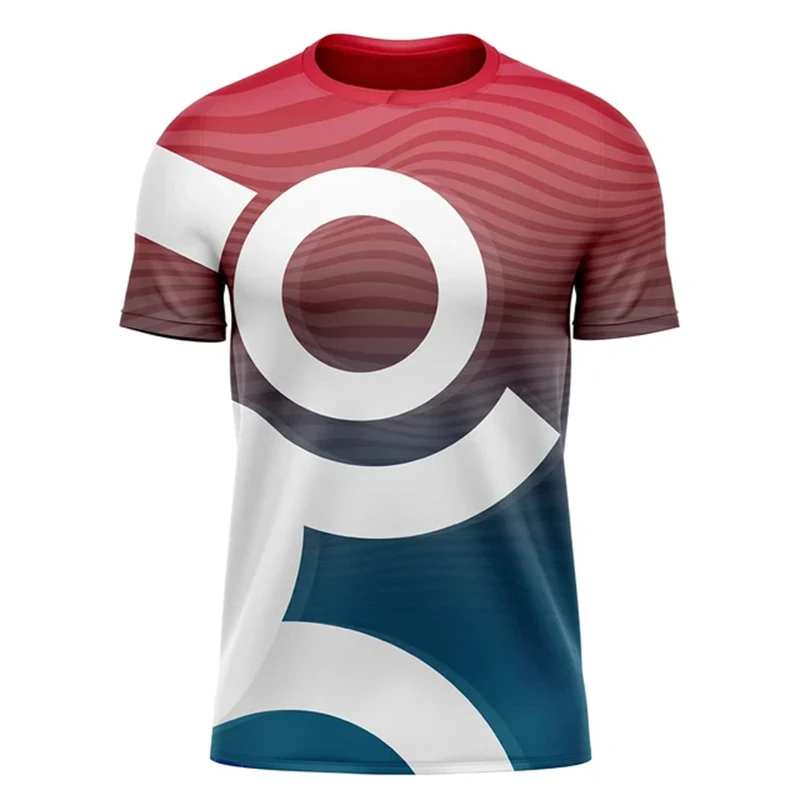 Einfache Mode Lauf T Shirts Sommer Casual Outdoor Fitness 3D Gedruckt Männer Frauen Sport T-shirts Lose Rundhals Trainingsanzug T